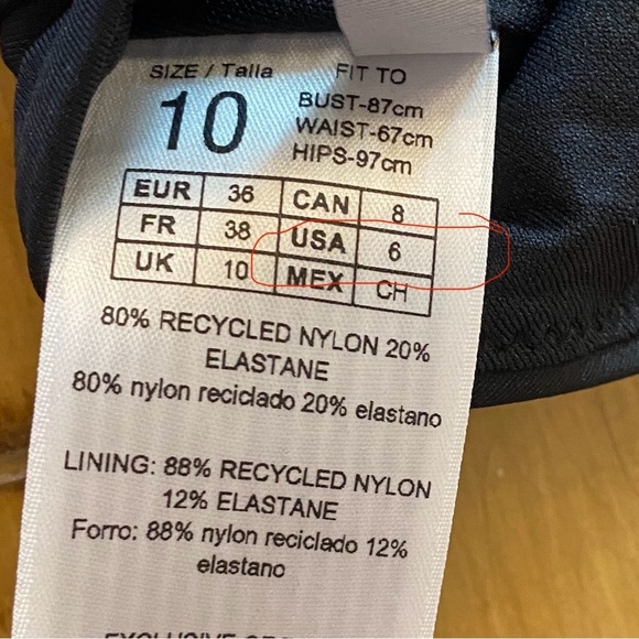 Seafolly Women’s Black One Piece Swimsuit New size 6 - Picture 7 of 12